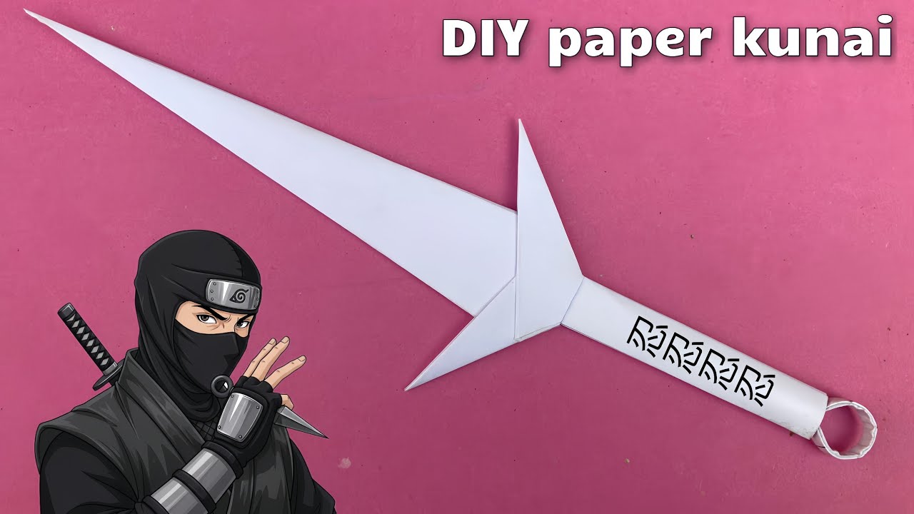 Minato Kunai in Real Life 😱 | How to Make Paper Kunai at Home