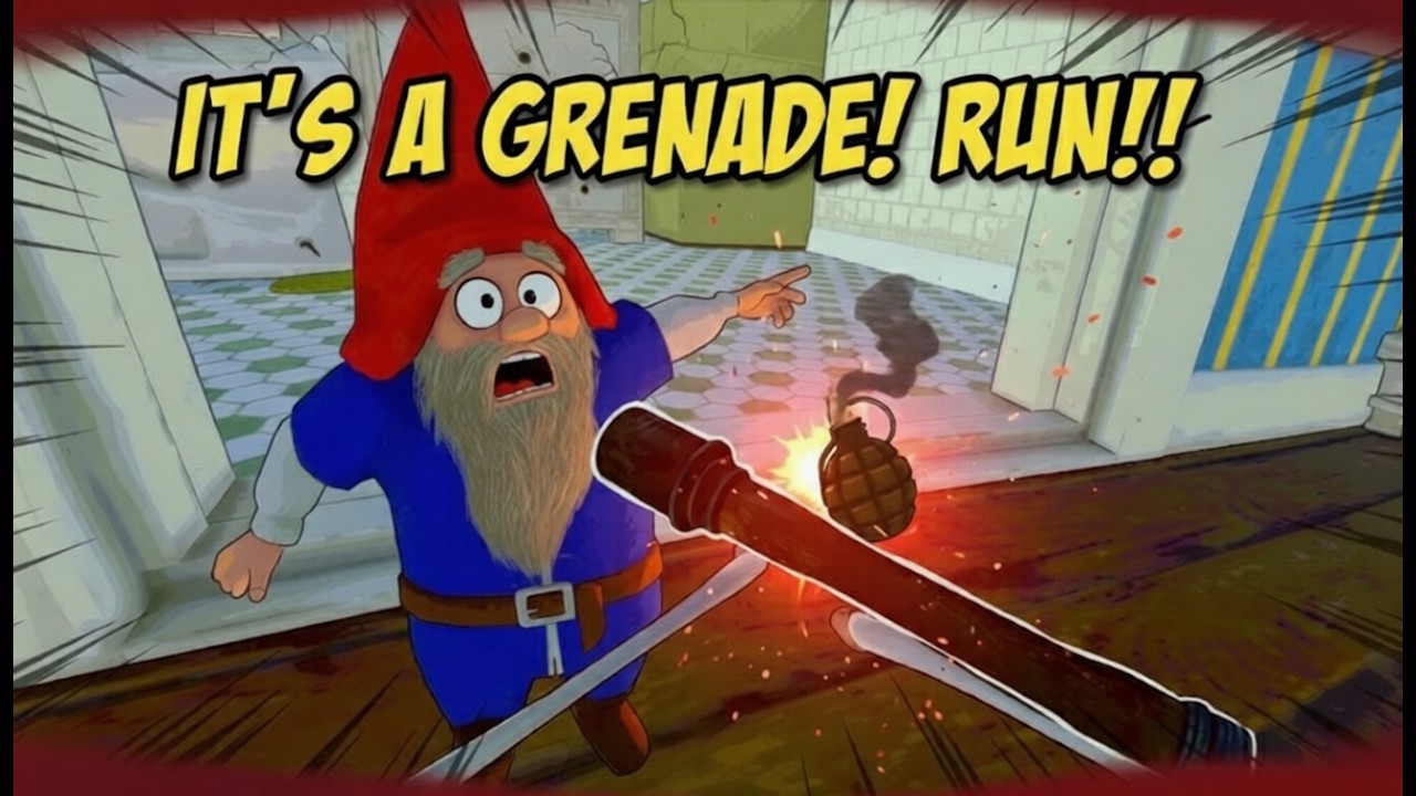 ITS A GRENADE! RUN!!