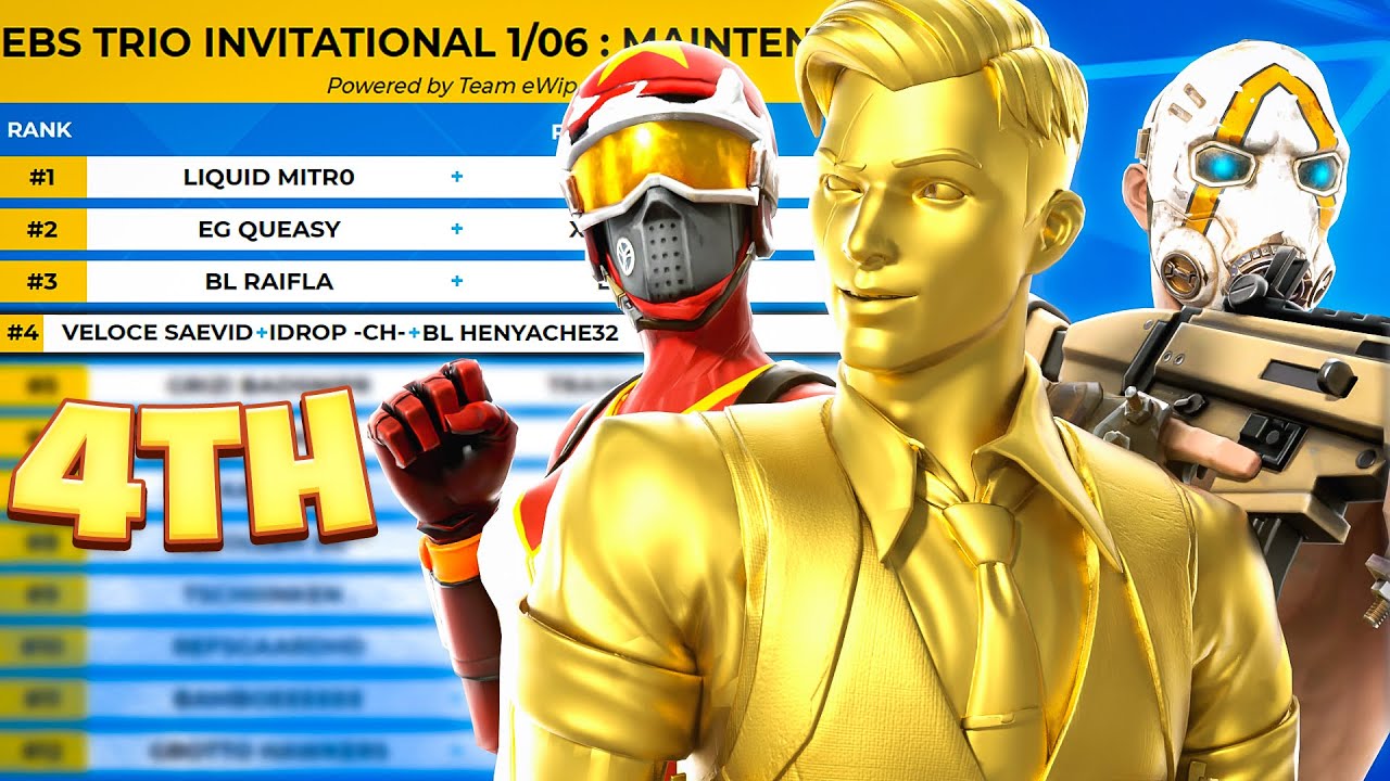 How we got 4th in the 1st PRO TRIO TOURNAMENT (EBS Invitational)
