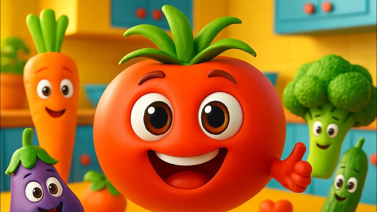 Aa Ha Tamatar Bade Mazedar | Funny Kids Rhyme 🍅 | 3D Animated Cartoon Song