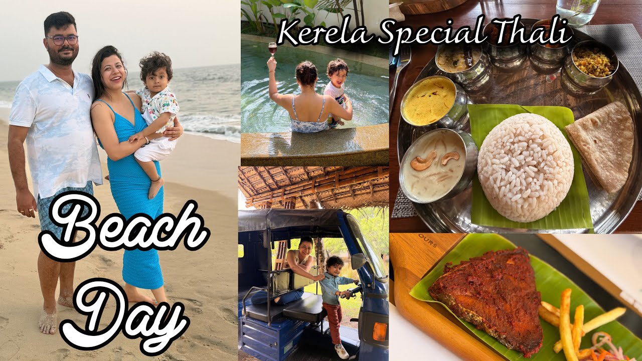 Kerela Special Thali খালো || Beach Day🥰🥰