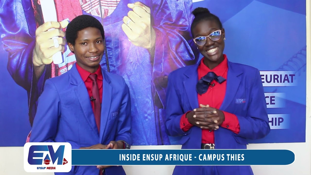 Inside Ensup reçoit Dior Dionne et Mouhamadou Mahmoud Barry étudiants à Ensup Afrique Campus Thiès.