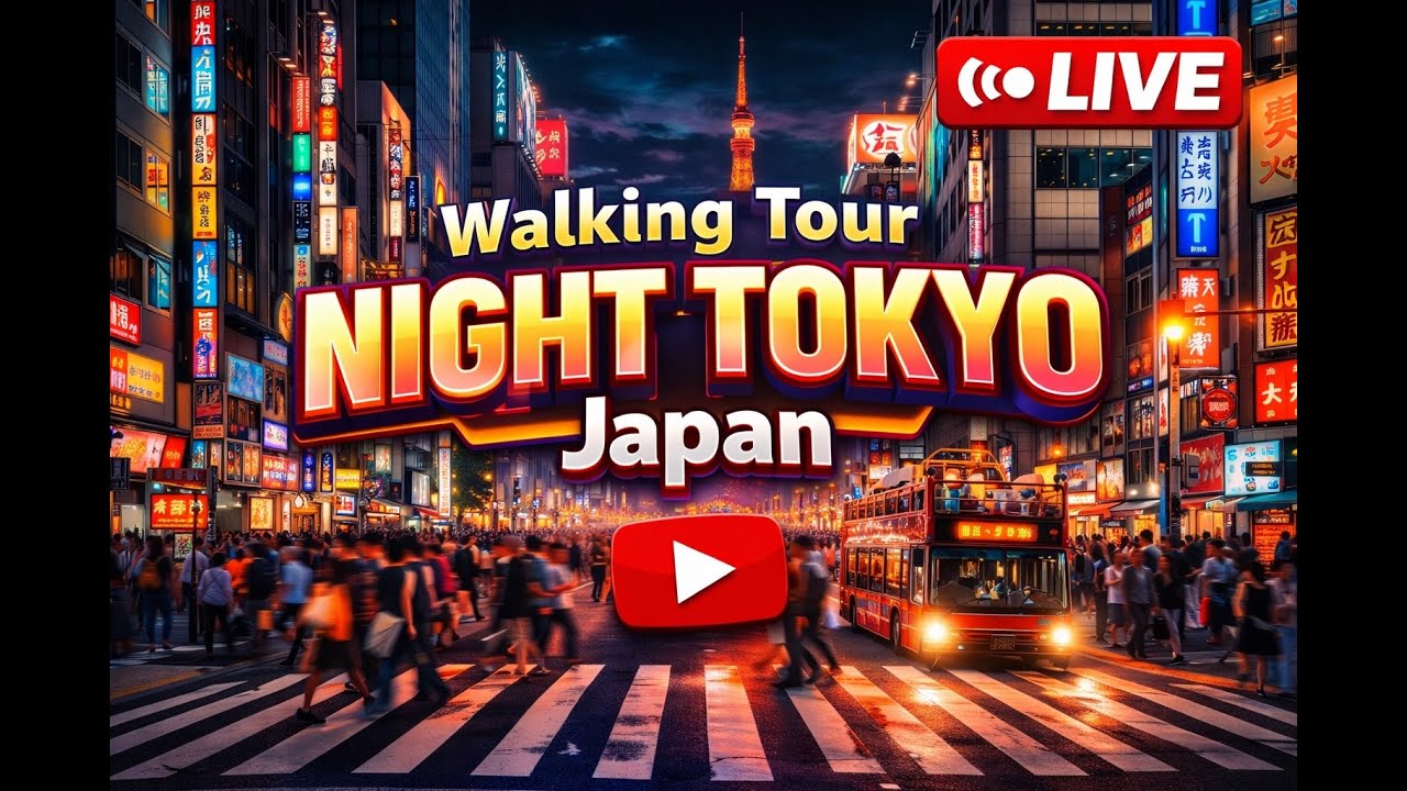 KABUKICHO - Japan, WalkingTour 4K TOKYO - IU STREAMING