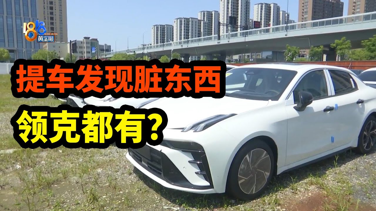 【1818黄金眼】提车发现多个锈迹4S店说是污渍，记者探访领克仓库