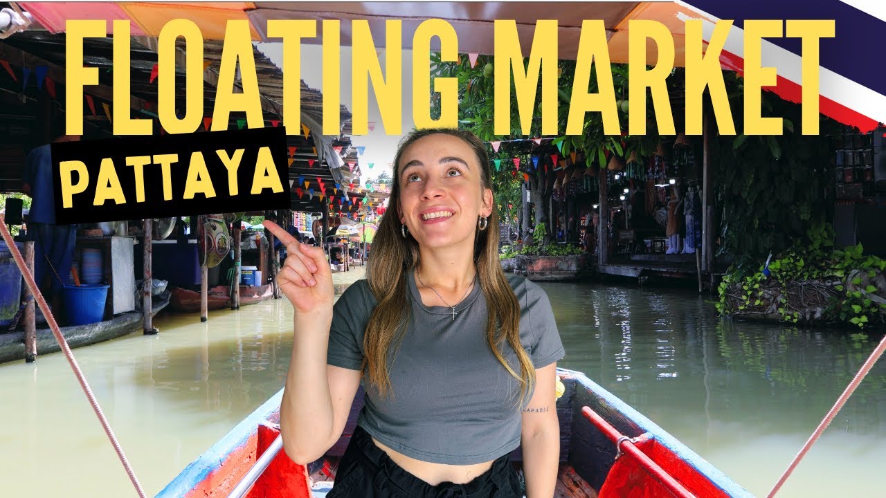 Exploring Pattaya’s Floating Market 🇹🇭 | Crazy Thai Street Food & Boat Rides!