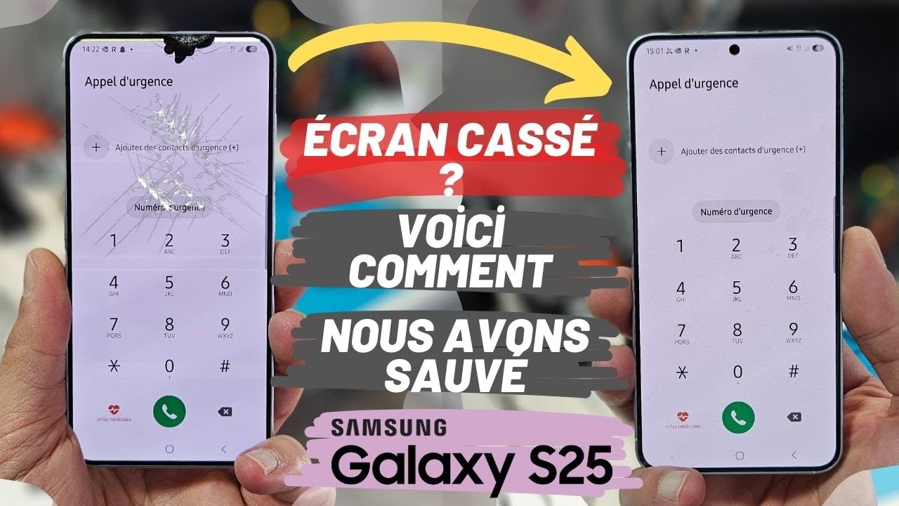 Remplacement Écran Original Samsung Galaxy S25 (Sans Châssis, Sans Cadre)