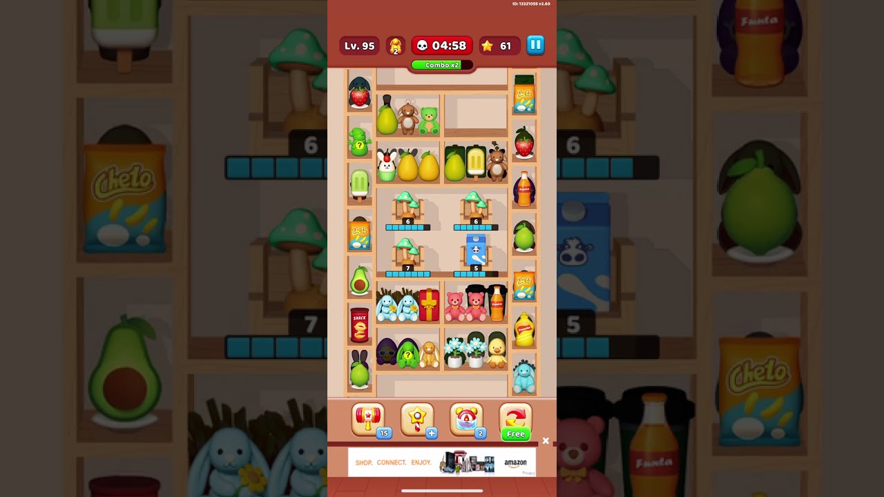 Goods Sorting Match 3 | Level 95 | NO BOOSTER | Hard level