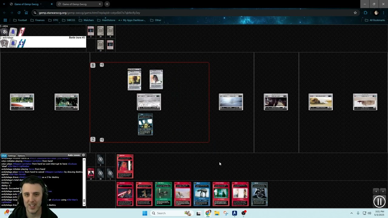 Star Wars ccg - Retro League - Premiere through Cloud City (modified) games