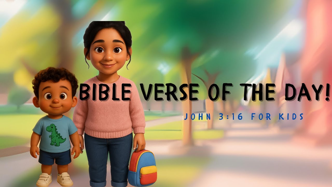 Engaging Bible Verse of the Day for Kids | John 3:16  | Joyful Devotional for Toddlers