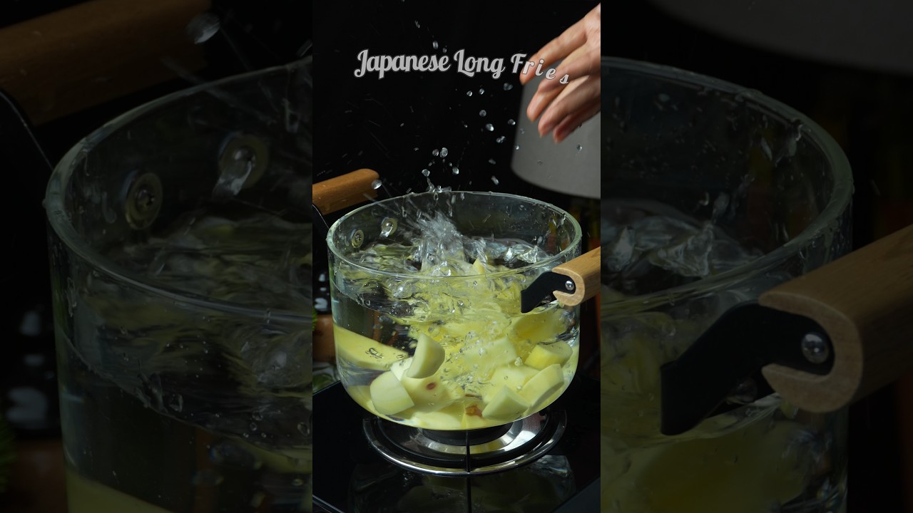 STOP Making Regular Fries ❌ Try This Viral Crispy Japanese Long Fries Recipe 😍 #shorts