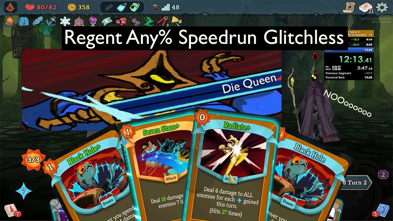 [Glitchless WR] Slay The Spire 2 Regent Unseeded Any% Speedrun in 12:30