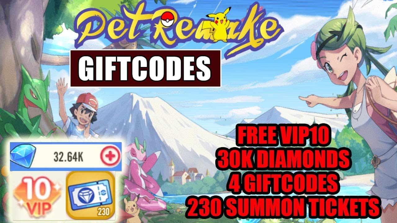Pet Remake - New Pocket Incoming ENG Free VIP10 & 4 Gift Codes & Summon & Diamonds