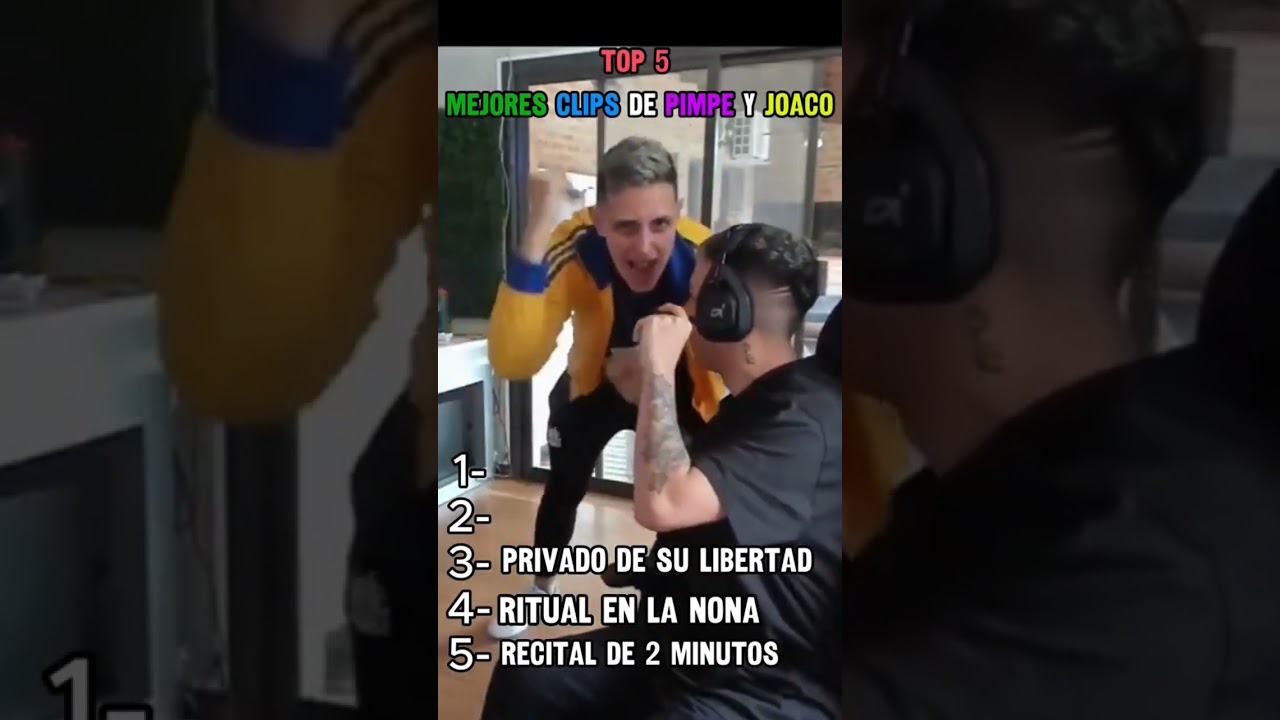 TOP 5 MEJORES CLIPS DE PIMPE Y JOACO #kick #shortsvideo #twitch #clips #top5 #pimpeano #joaco #viral