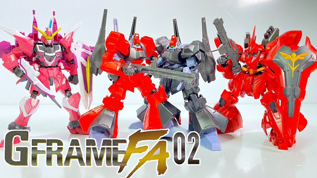 機動戦士ガンダム GフレームFA 02 全８種 開封 MOBILE SUIT GUNDAM G FRAME FA 02 Figure ジャスティスガンダム リック・ディアス サザビー 食玩