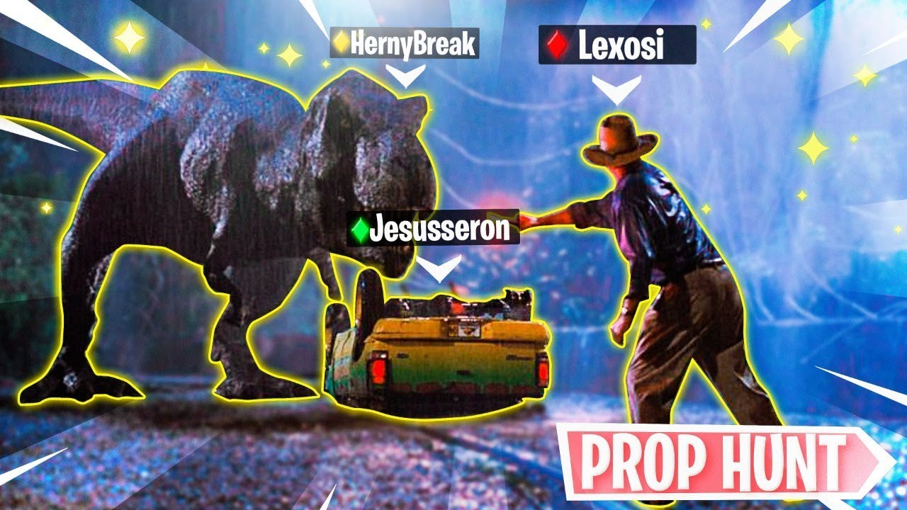 Jurassic Park World *Prop Hunt Fortnite* Nuevo Modo de Juego Minijuegos Creativo