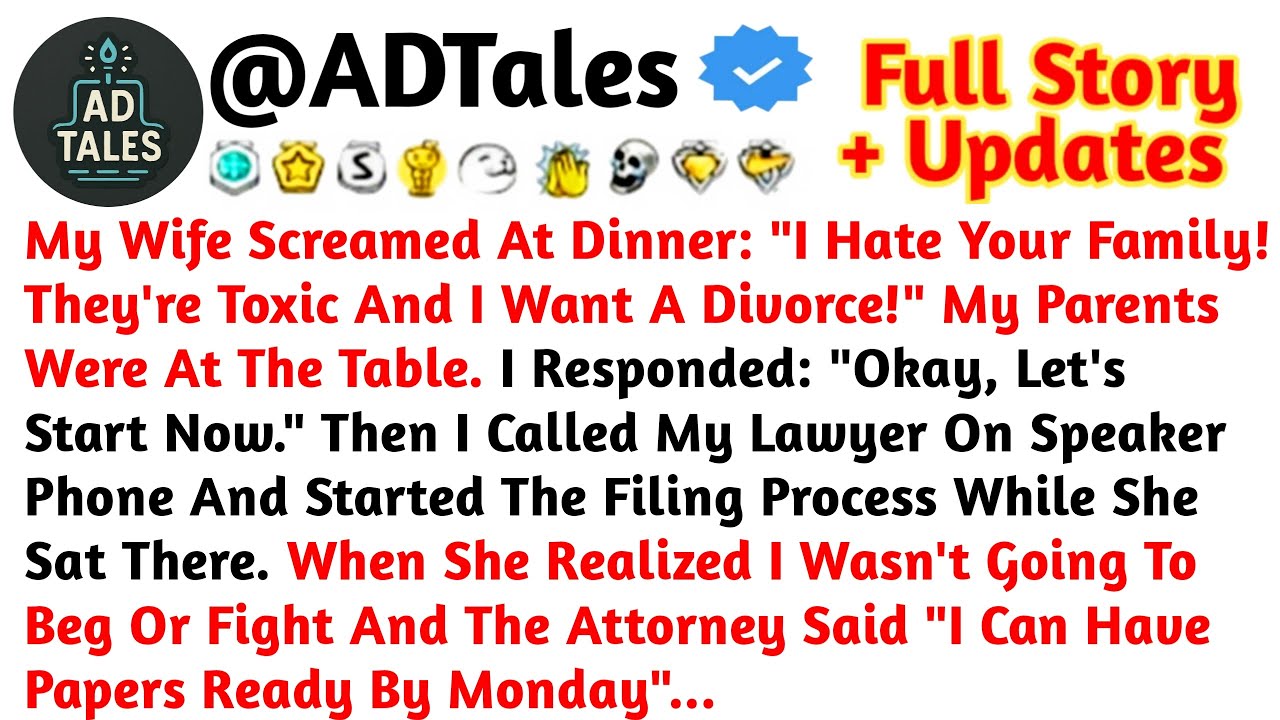 My Wife Screamed At Dinner: 