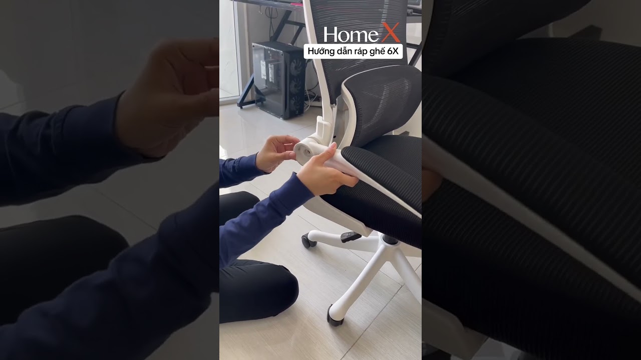 Hướng dẫn ráp ghế công thái học 6X