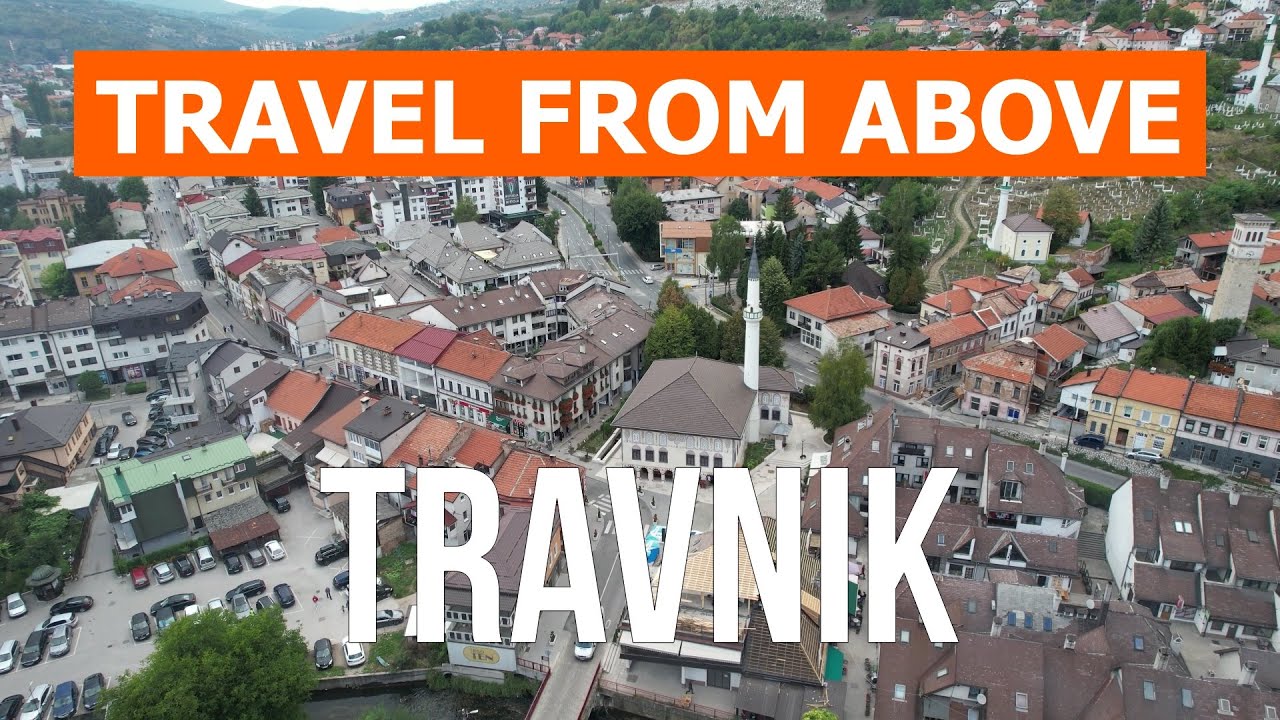 Travnik from drone | 4k video | Bosnia and Herzegovina, Travnik from above