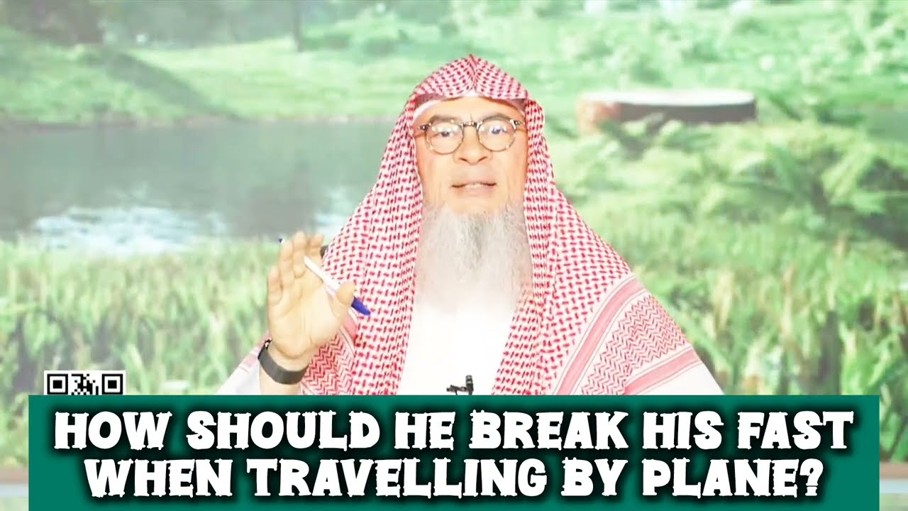 How to break the fast when traveling by plane?#fast #ramadan #fasting #quran #allah assim al hakeem