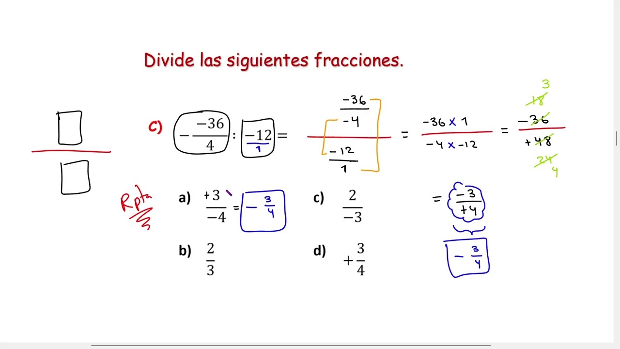 Division de fracciones con Z