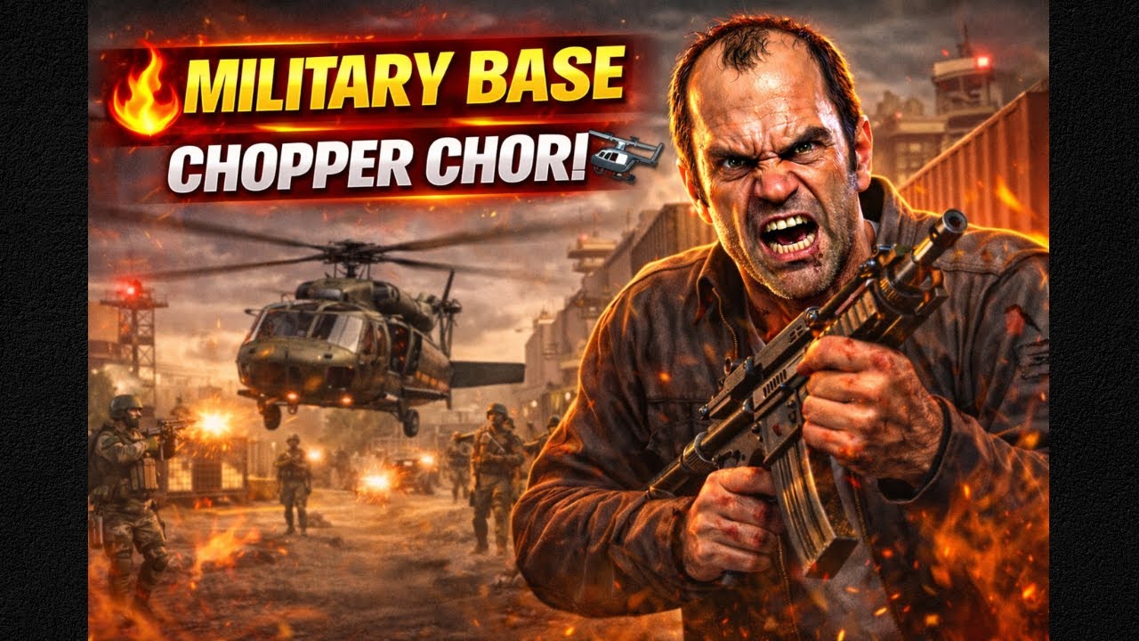 Military Area Me Entry 🔥 | Helicopter Chori | GTA 5 Episode 19