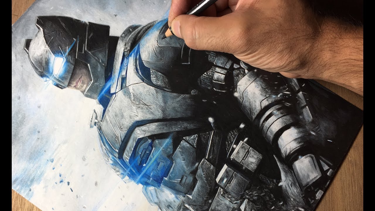 Drawing Batman - DC - Timelapse | Artology