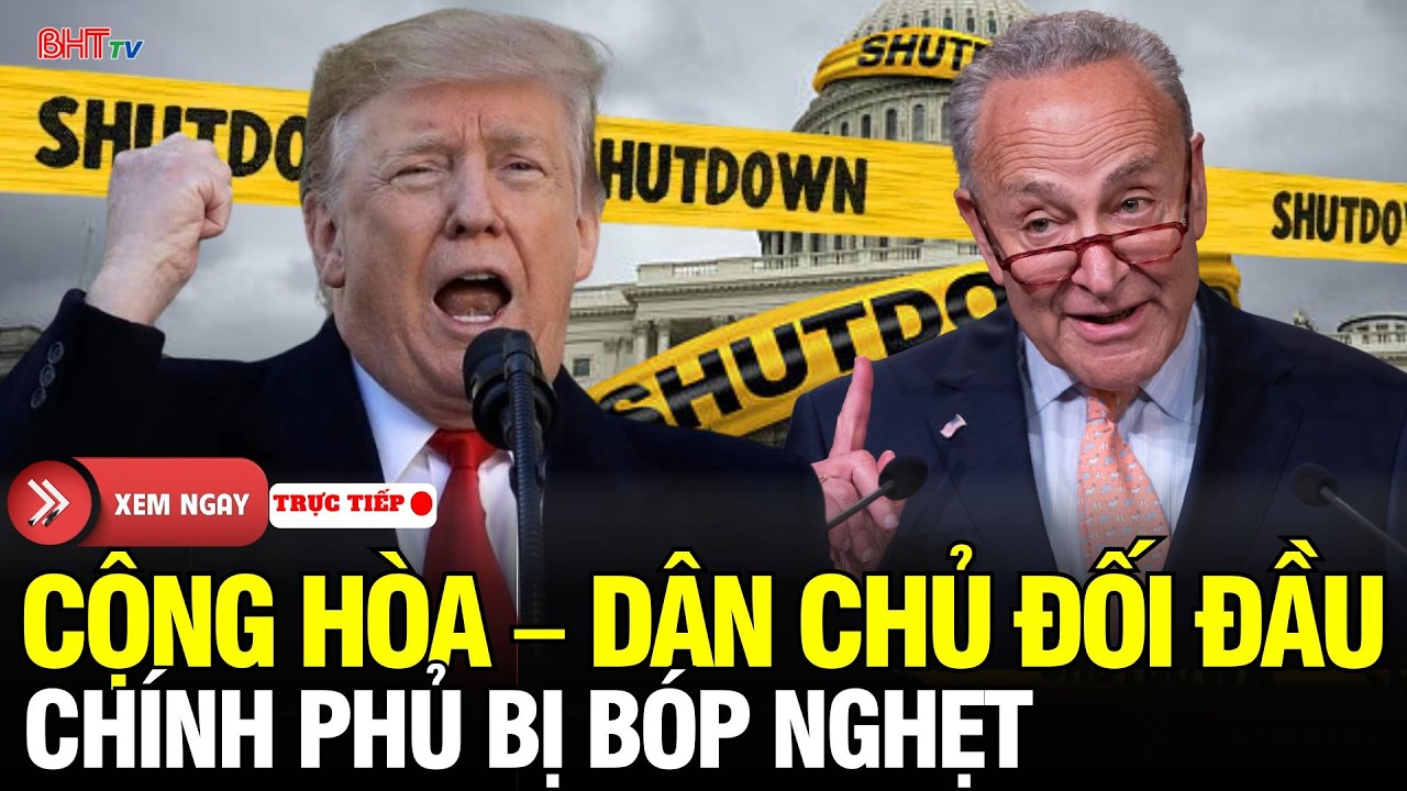 🔴Rung Chuyển: Đêm định mệnh: Chính phủ Mỹ đóng cửa lần 3 - Schumer cứng rắn khiến Cộng hòa bất lực?