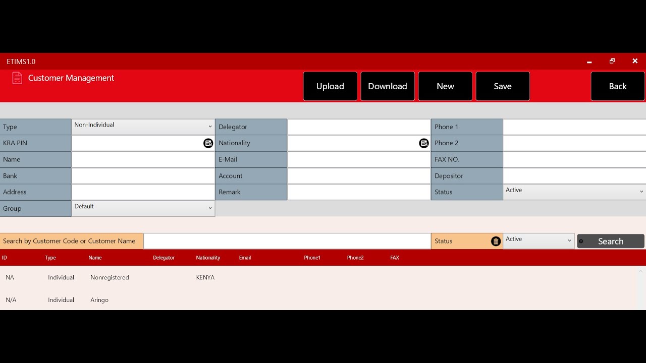 HOW TO ISSUE AN INVOICE/RECEIPT TO  A CUSTOMER WHO DOESN'T HAVE KRA PIN ON ETIMS (NONREGISTERED)