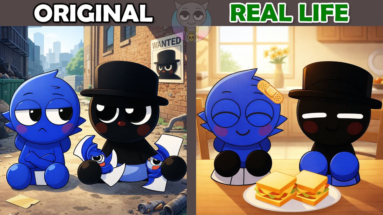 Best TikToks of Incredibox Sprunki: Take Care Black And Jevin 🍼 | Original vs Plush Toys