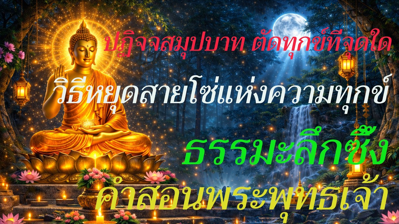 ปฏิจจสมุปบาท ตัดทุกข์ที่จุดใด? : วิธีหยุดสายโซ่แห่งความทุกข์ | ธรรมะลึกซึ้ง | คำสอนพระพุทธเจ้า
