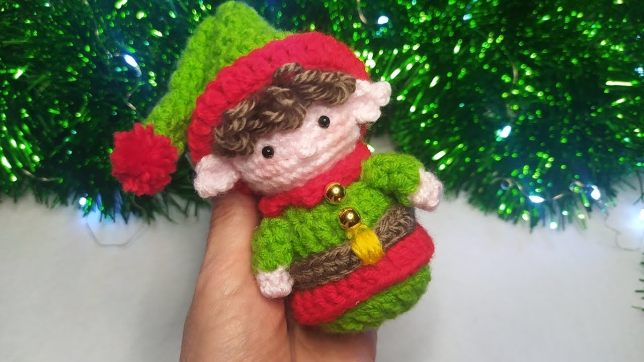 Урок по вязанию крючком эльфа-амигуруми на Рождество 🎄🌟