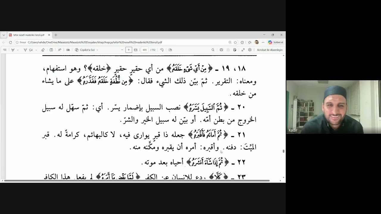 Abese Sûresi: Nesefî Tefsiri-Medârik-2
