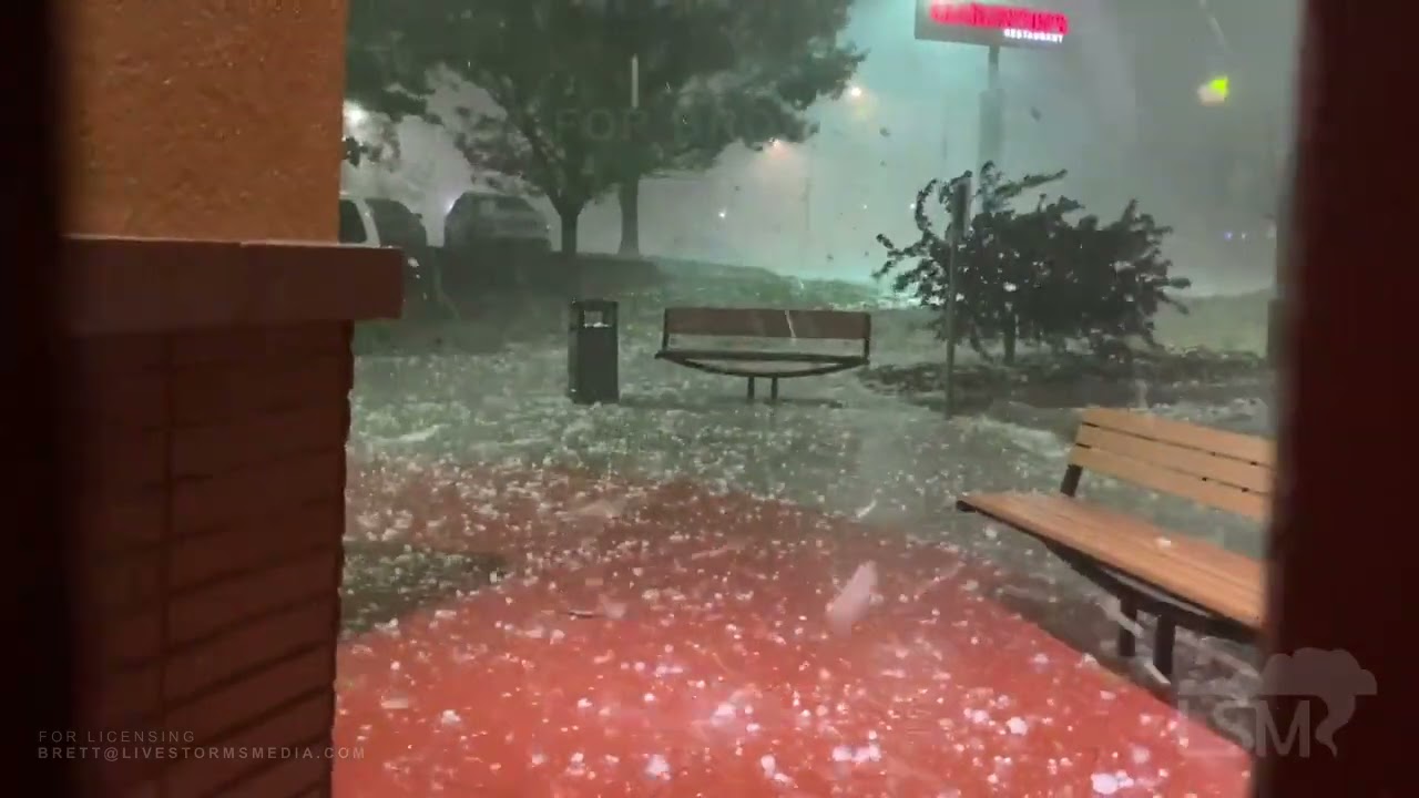 04-28-21 Norman, OK Damaging Baseball Sized Hail
