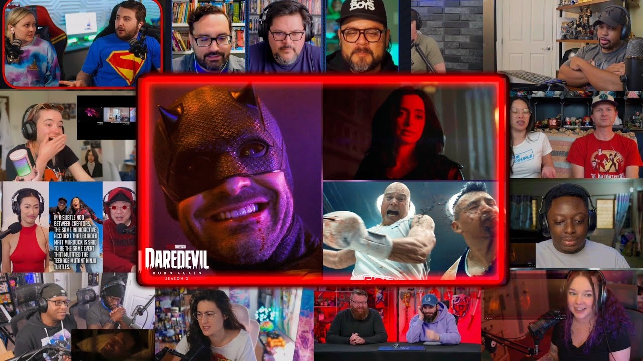 Daredevil Born Again S2 Teaser Trailer Reaction Mashup | JESSICA JONES Is Back!