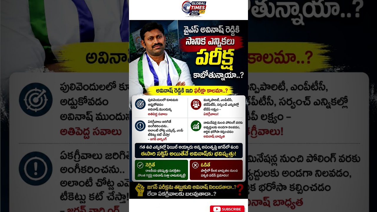 #YSJagan #AvinashReddy #YSRCP #Pulivendula #Kadapa #AndhraPradesh #APPolitics #AndhraPolitics