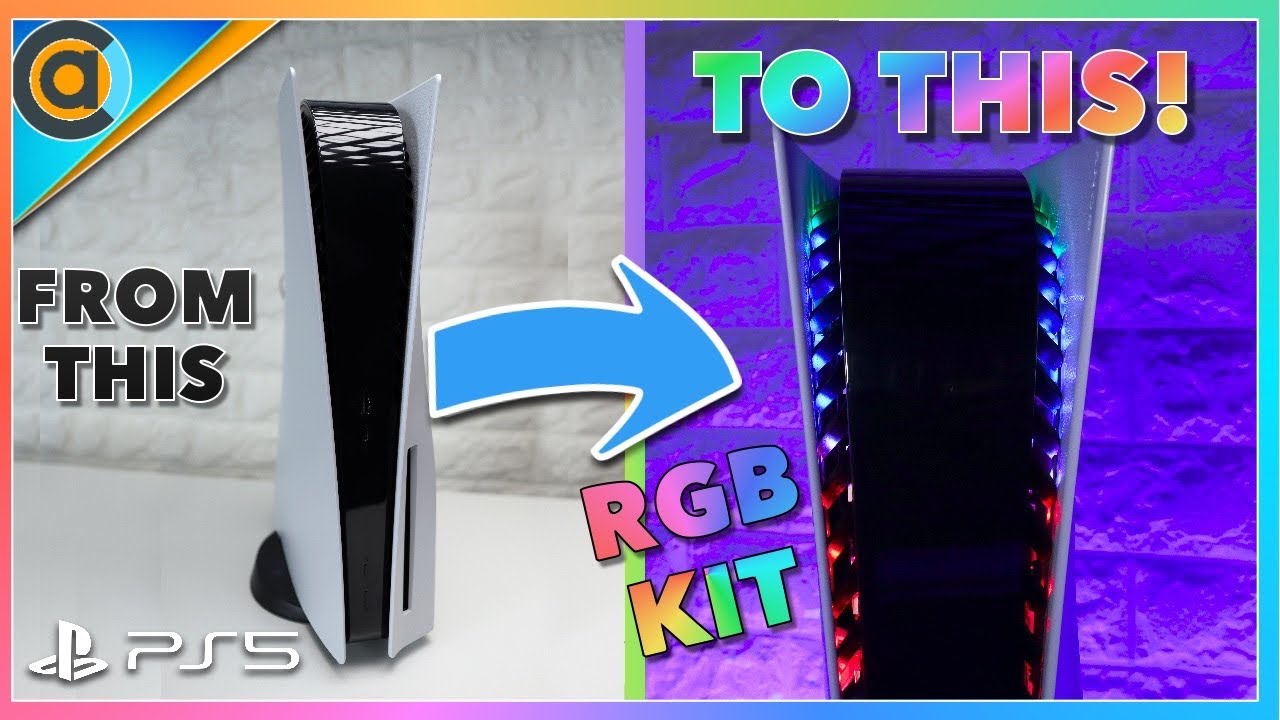 PS5 Console RGB LED installation - Extremerate. Digital and disc