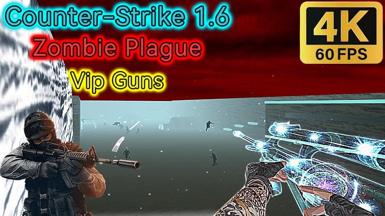Cs 1.6 Zombie Plague l Thanatos-7 l Star Chaser AR l Jetpack l Wesker Mode l 4K60FPS l