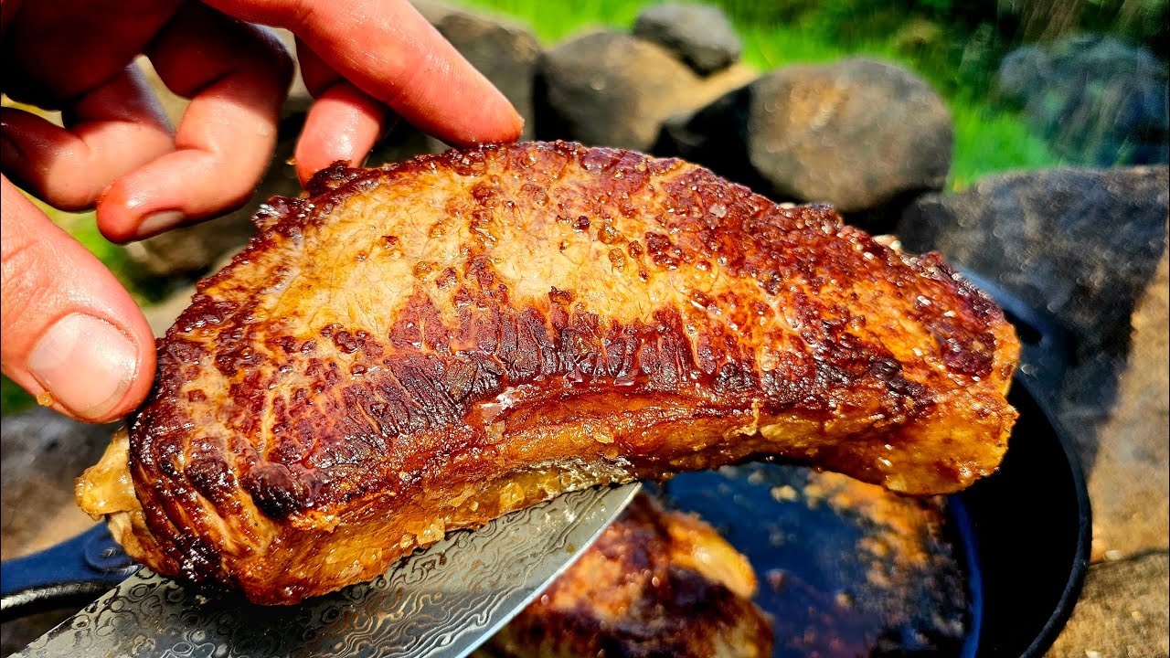 Giant XXL Sandwich with Delicious STEAK | ASMR Outdoor Cooking