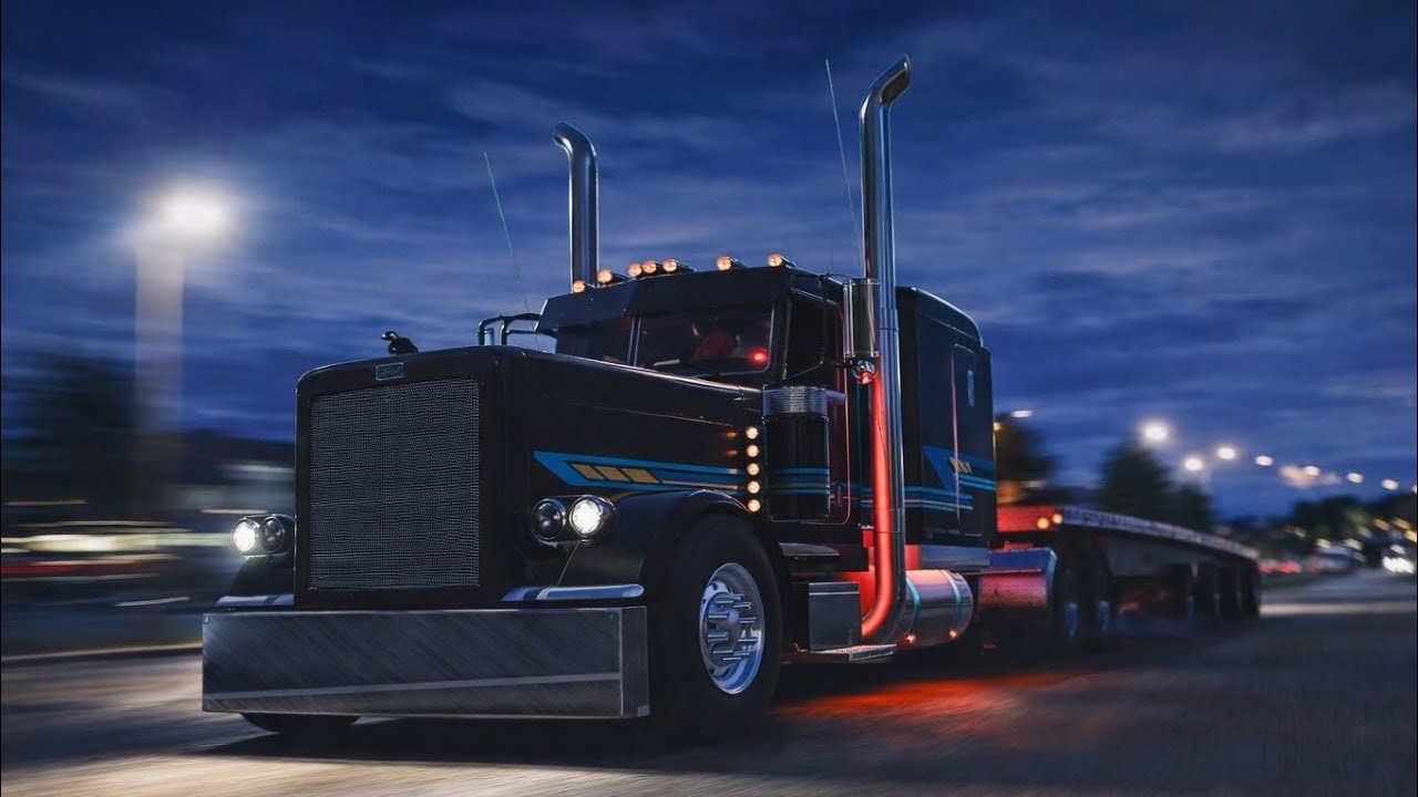 American Truck Simulator ASMR 🌧️ Rainy Morning Drive | C15 King of the Hill (eelDavidGT) 
