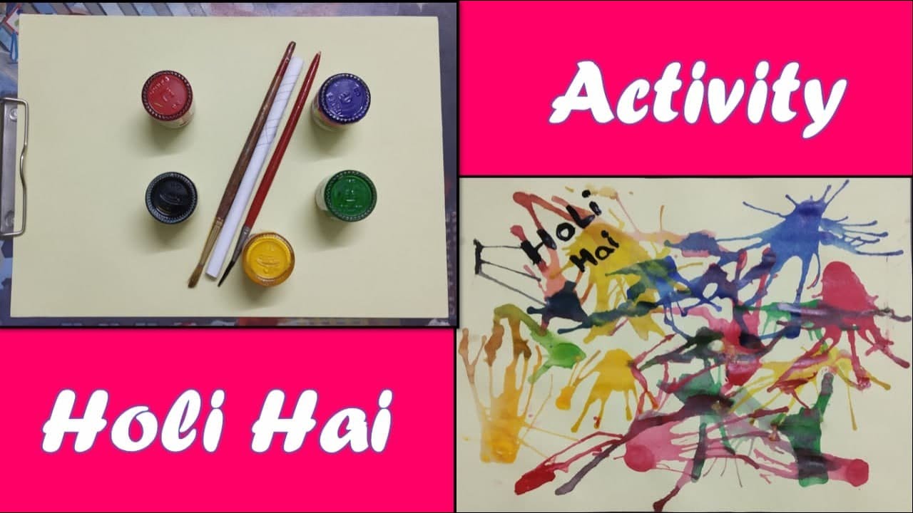 Holi Hai activity | Colourful painting | Keep your kids active on Holi