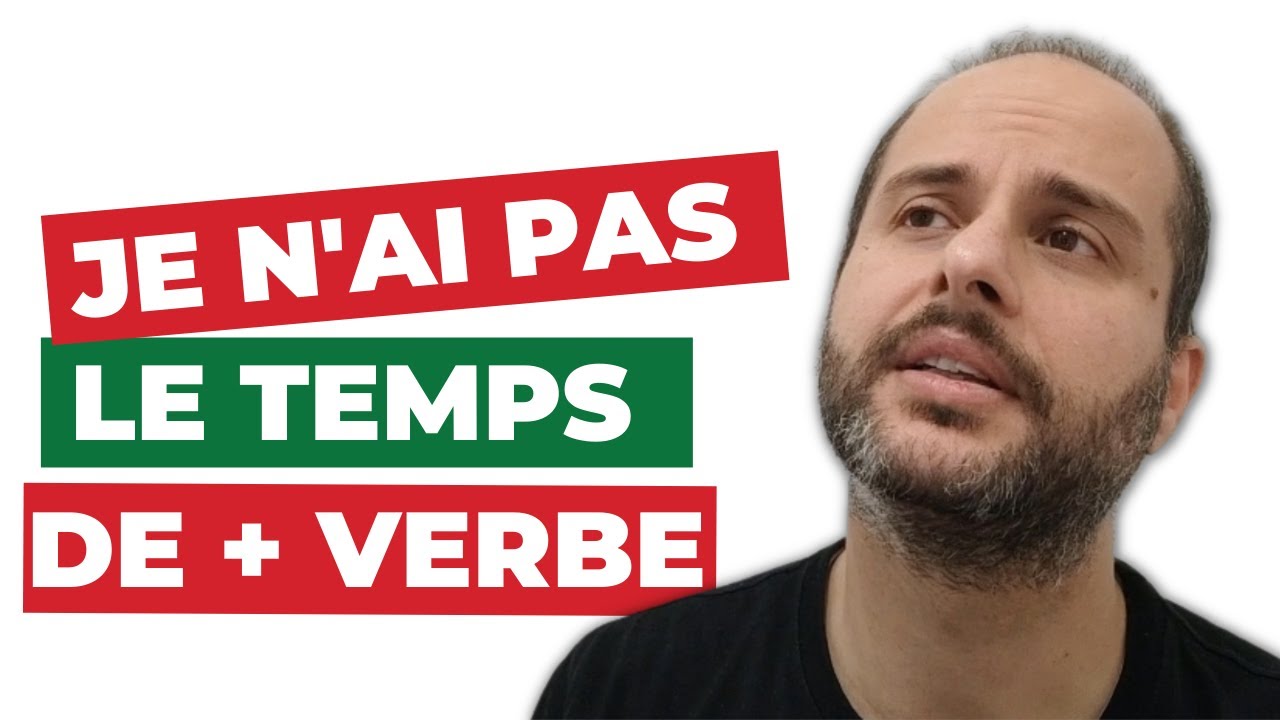 🇱🇧 Comment dire JE N'AI PAS LE TEMPS DE + verbe en LIBANAIS ? - Arabe Levantin