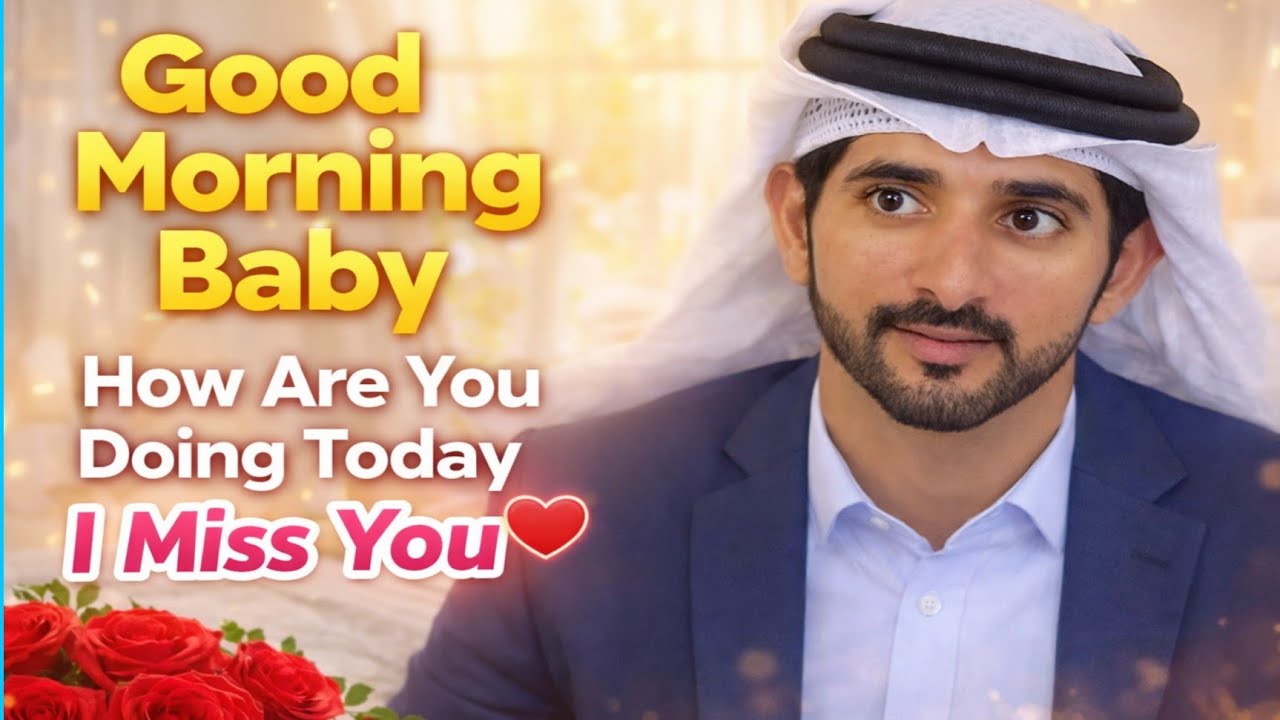 Good morning baby how are doing today I miss you| today poems sheikh Hamdan fazza|#fazza3team #poem 