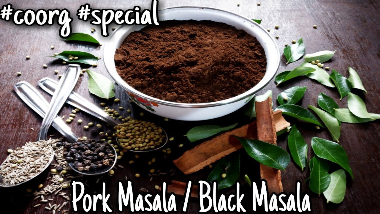 Pork masala / pandi curry Masala / coorg pork masala / black masala / how to make pork masala |