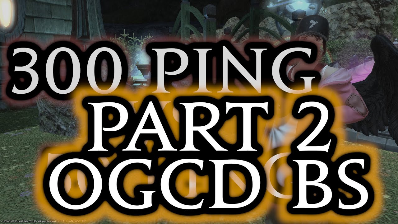 FFXIV 300 Ping oGCD Weaving vs 50 Ping Comparison