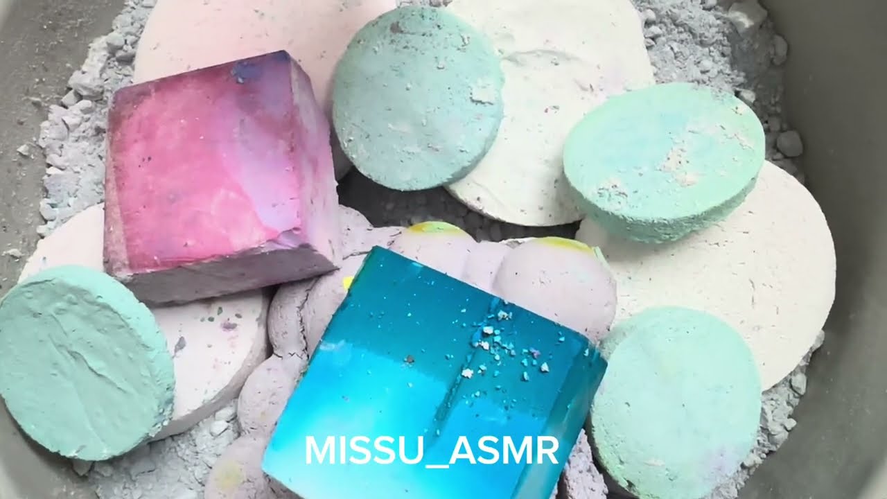 ASMR/ gym chalk/colourful gym chalk/fresh and reformed gym chalk /Satisfying ASMR/Sleep Aid Oddly