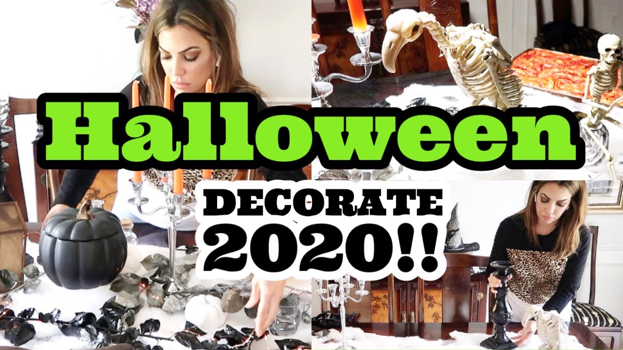 DECORATE WITH ME HALLOWEEN 2020 | HALLOWEEN TABLE PARTY DECOR | HALLOWEEN DECOR IDEAS 2020