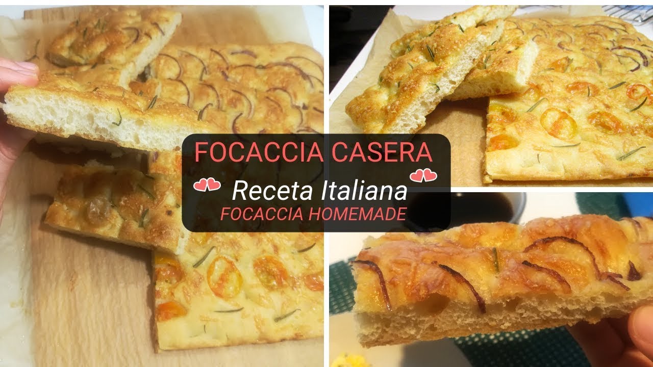FOCACCIA CASERA  - Receta Italiana | FOCACCIA | F&aacute;cil y deliciosa 😍 😘