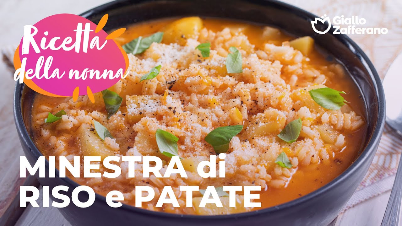 MINESTRA di RISO e PATATE...la RICETTA della NONNA✨🥰🥄
