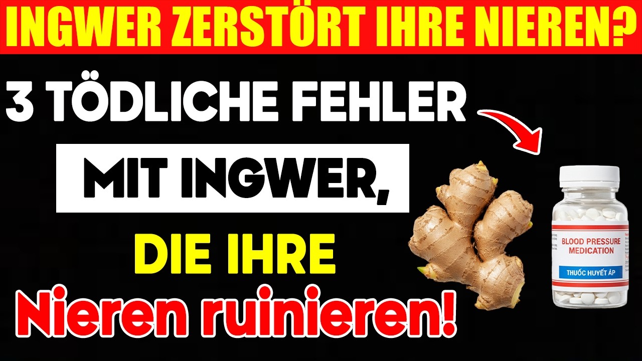 Arzt warnt: Trinken Sie NIEMALS Ingwerwasser, wenn Sie das nehmen...