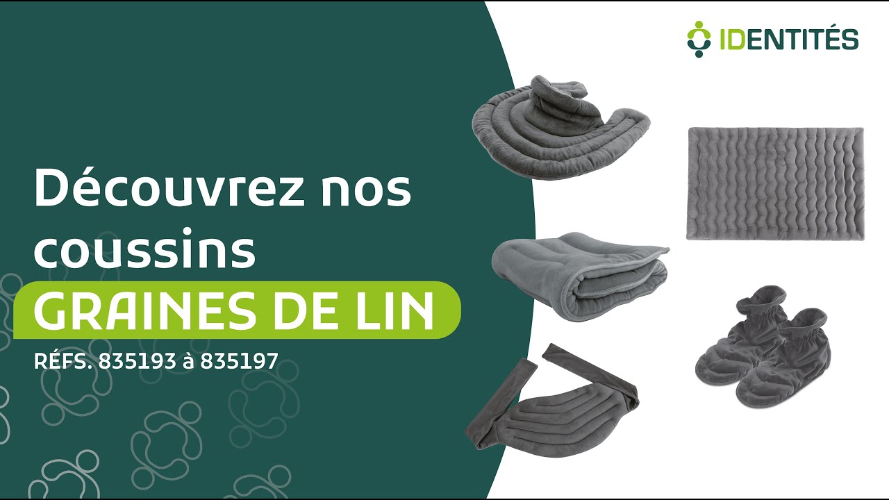 Découvrez nos coussins graines de lin (RÉFS. 835193 à 835197)
